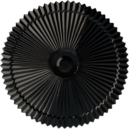 Ekena Millwork Shakuras Ceiling Medallion (Fits Canopies up to 5"), Hand-Painted Black Pearl, 24"OD x 3"P CM24SHBPS